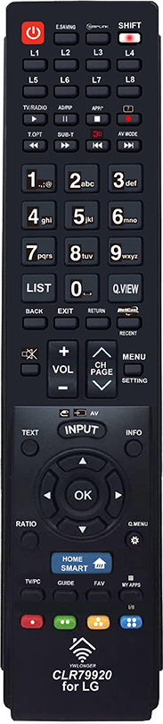 LG CLR79920 Pre-programmed Programmable Remote Control with Learning