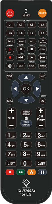 LG CLR79924 Pre-programmed Programmable Remote Control with Learning