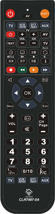 CLR7997-E4 Pre-grogrammed remote control